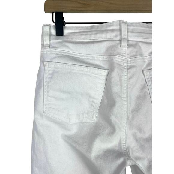 Eileen Fisher Organic Cotton Denim Slim Jean White Size 4 Minimalist Casual - Picture 9 of 11